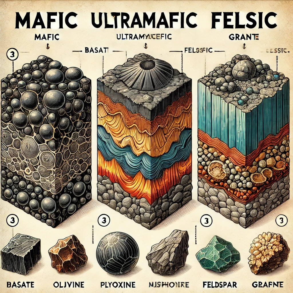 Mafic, Ultramafic, and Felsic&nbsp;Rocks