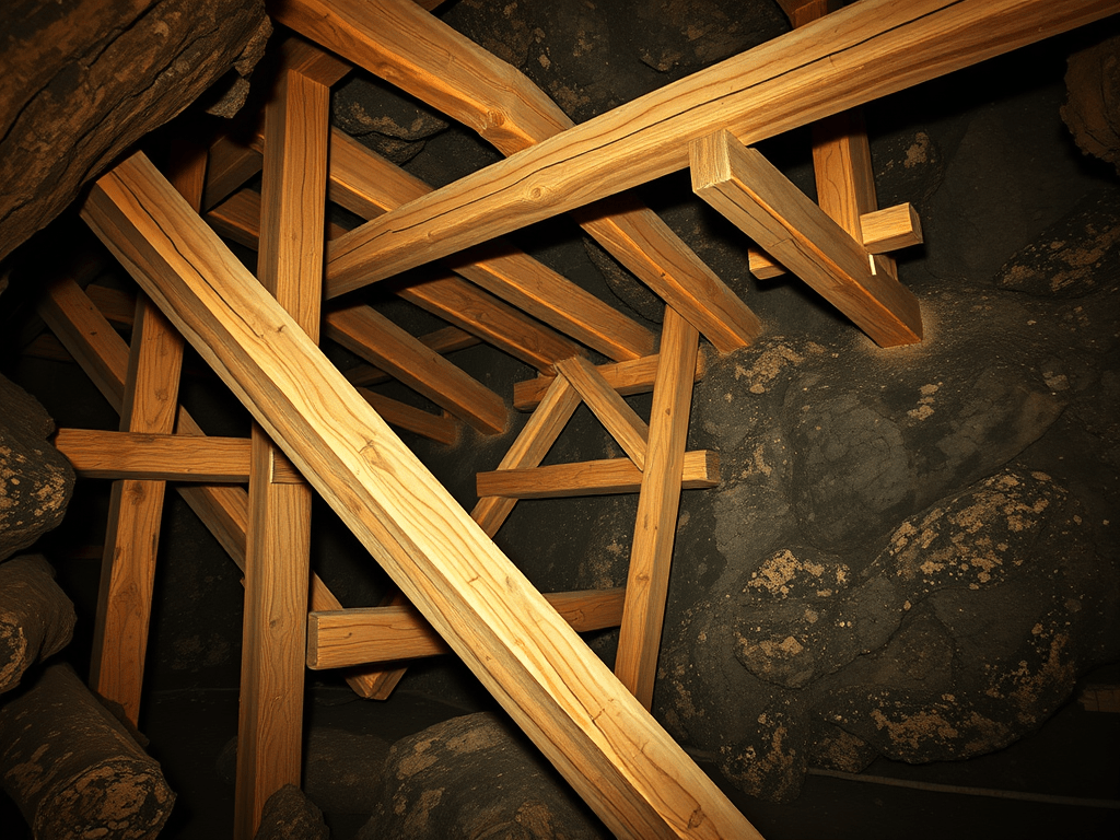 Timber support for different places in&nbsp;mine